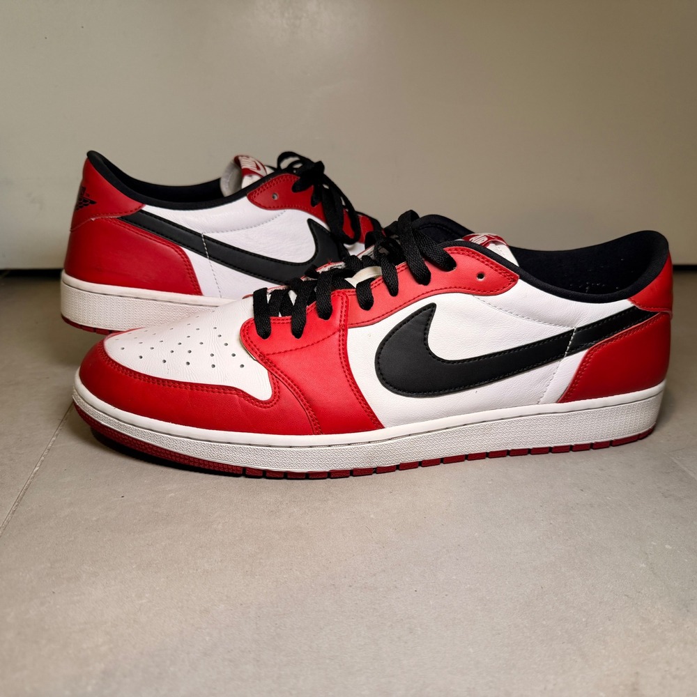 Air Jordan 1 Retro Low OG Chicago Mens 16 Red White Black 705329-600 2016 Clean
